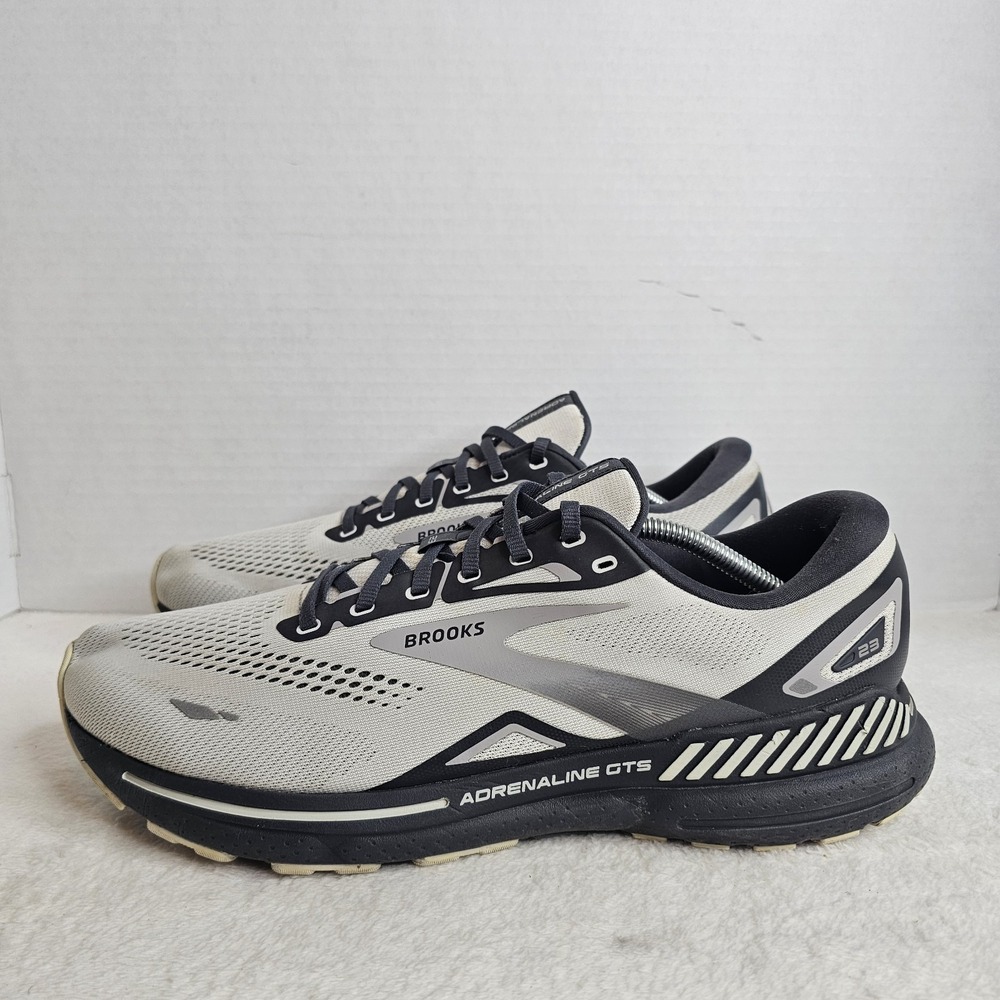 Brooks Adrenaline GTS 23 Mens Running Shoes Grey White Black Size US 13D